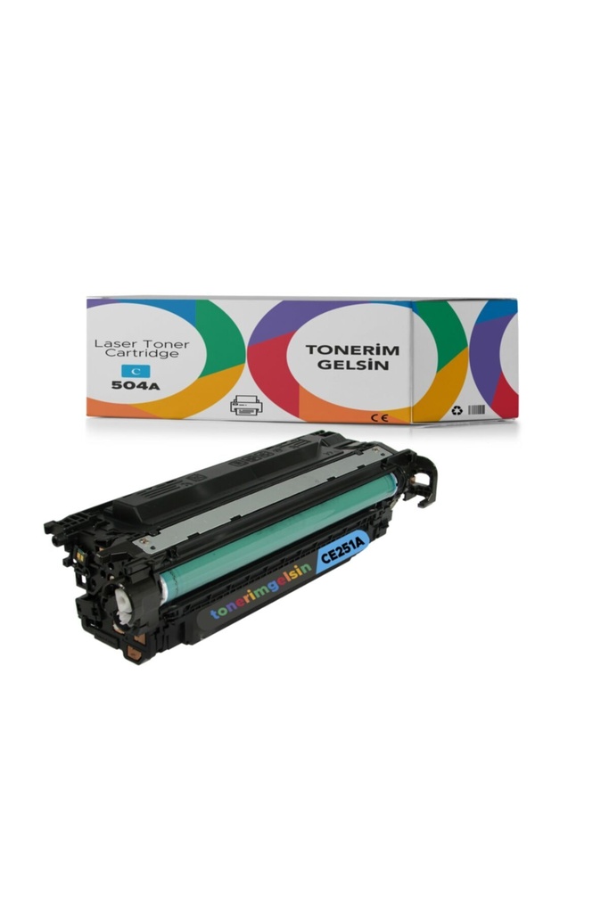 504A-CE251A Mavi Toner - Uyumlu: Color Laserjet CP3525X