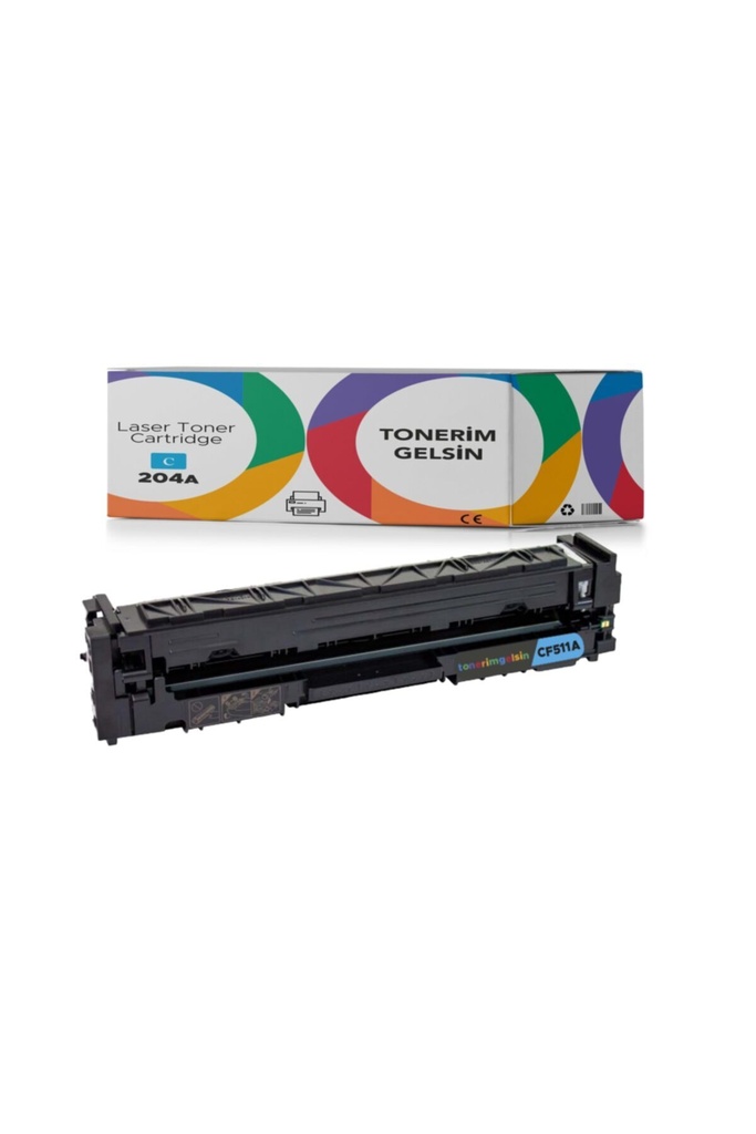 204A-CF511A Mavi Muadil Toner - Uyumlu: Color Laserjet Pro MFP M181Fw