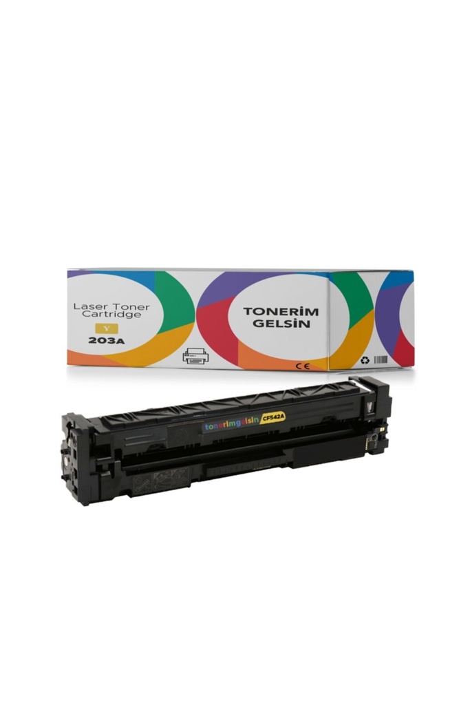 203A-CF542A Sarı Toner - Uyumlu: Color Laserjet Pro M254Dw / M254Nw / MFP M280Nw/MFP M281Fdn/MFP M281Fdw