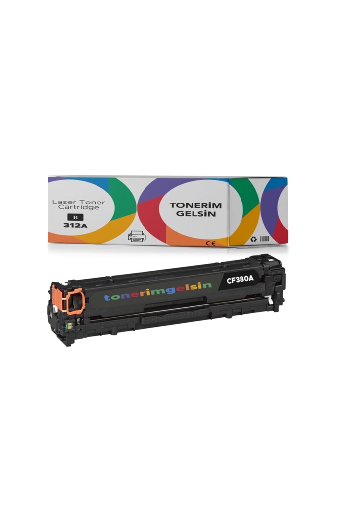 312A-CF380A Siyah Toner - Uyumlu: Color Laserjet MFP M476Dn / MFP M476Dw / MFP M476Nw