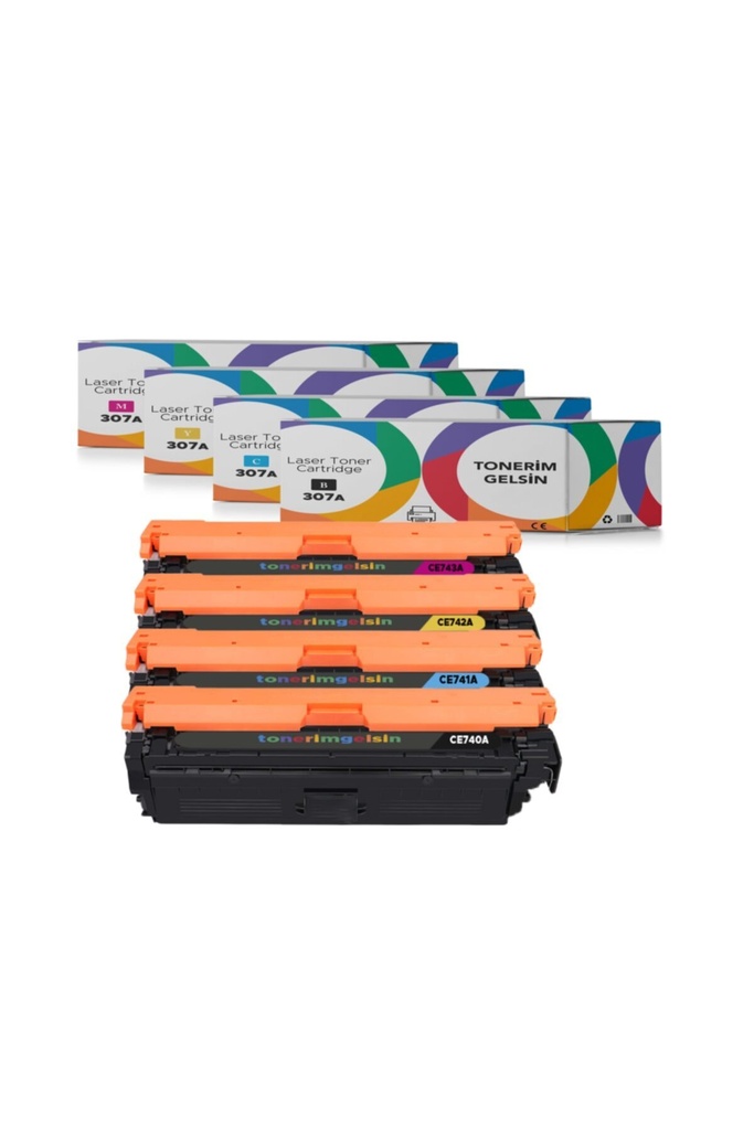 307A-CE740A Set Toner - Uyumlu: Color Laserjet Cp5225Xh