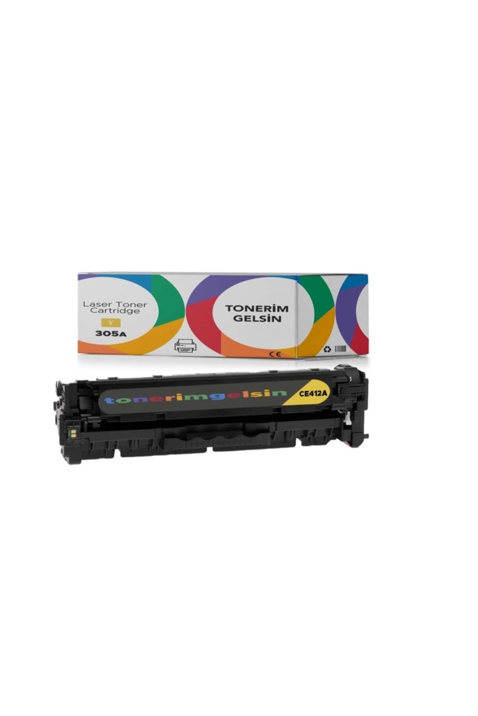 305A-CE412A Sarı Toner - Uyumlu: Laserjet Pro 400 Color M475Dn