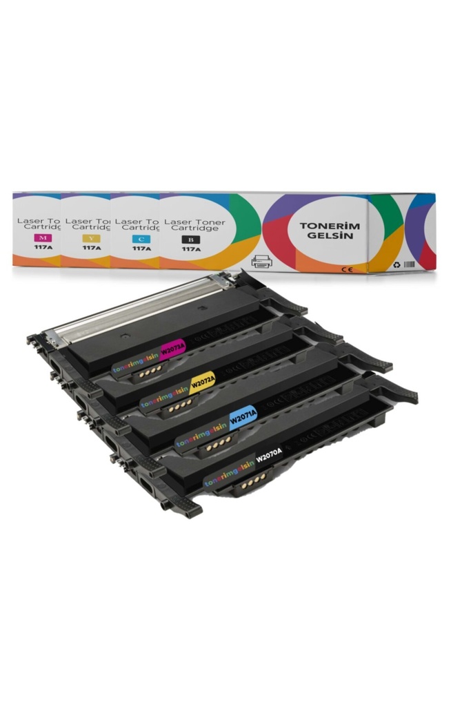 117a - W2070a Set Takım Toner Çipli Tak Çalıştır - Color Laser Mfp 178nw /mfp 179fnw/150nw/150a