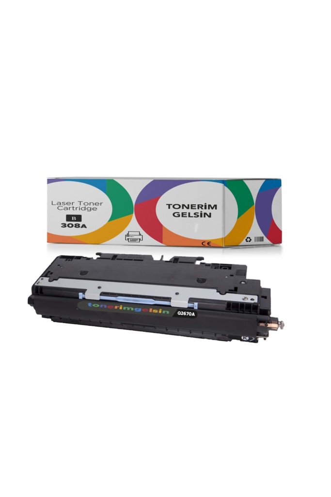 308A -Q2670A Siyah Muadil Toner - Uyumlu: Color Laserjet 3500N