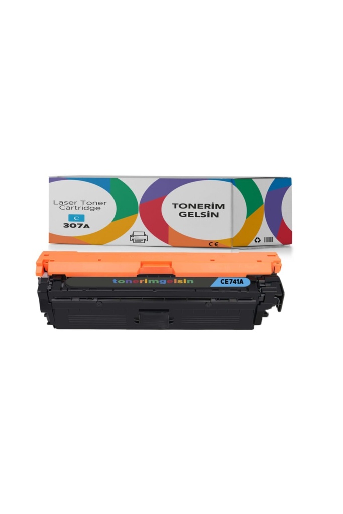 307a - Ce741a Mavi Muadil Toner- Color Laserjet Cp5225dn