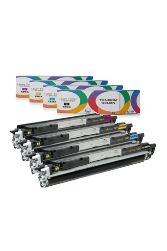[50] 130A -CF350A Set Toner - Uyumlu: Color Laserjet Pro MFP M176N