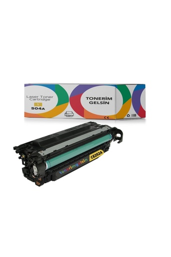 [50] 504A-CE252A Sarı Toner - Uyumlu: Color Laserjet Cp3525Dn