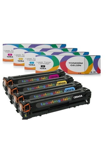 [50] 125a - Cb540a Set Toner- Cp1215/cp1217/cb1510/cb1515