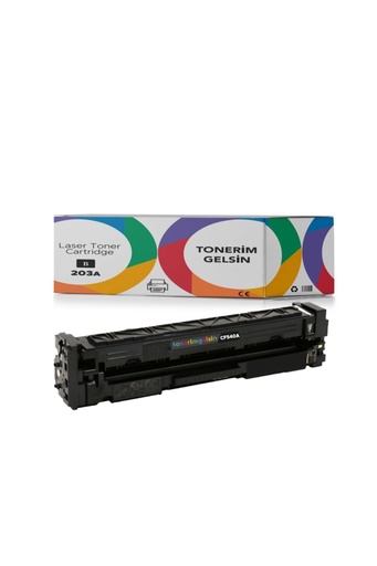 [50] 203A-CF540A Siyah Toner - Uyumlu: Color Laserjet Pro M254Dw / M254Nw / MFP M280Nw / MFP M281Fdn /M281Fdw