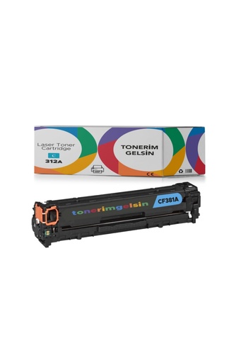 [50] 312A-CF381A Mavi Toner - Uyumlu: Color Laserjet MFP M476Nw / MFP M476Dn / MFP M476Dw