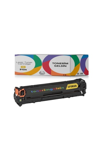 [50] 312A-CF382A Sarı Toner - Uyumlu: Color Laserjet MFP M476Dw / M476Dn / MFP M476Nw