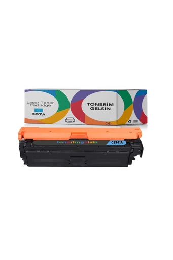 [50] 307a - Ce741a Mavi Toner- Color Laserjet Cp5225xh