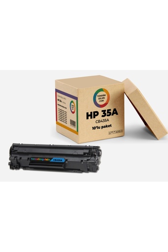 35a Cb435a Muadil Toner-10 Adet Laserjet P1002 P1003 P1004 P1005 P1006 P1008 P1009-10 Adet