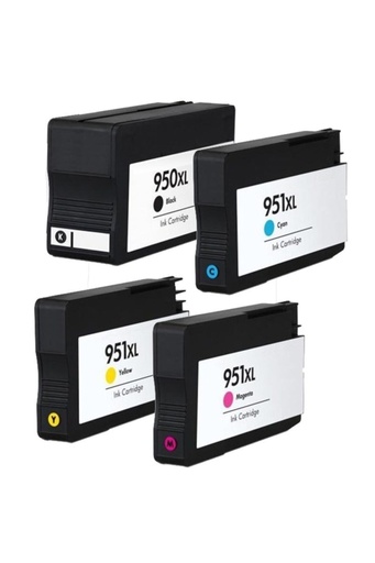 [50] 950xl-951xl Çipli Garantili Kartuş Seti- Offıce Jet Pro-8100/8600/8600 Plus/8610/8620/8630