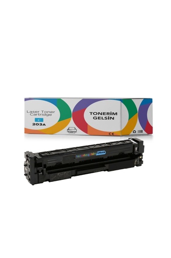 [50] 203A-CF541A Mavi Toner - Uyumlu: Color Laserjet Pro M281Fdn