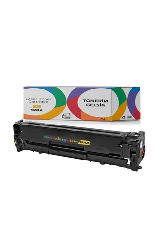 [50] 128A-CE322A Sarı Toner - Uyumlu: Laserjet Pro Cm1415Fnw / CM1415 / Cm1415Fn / CP1525